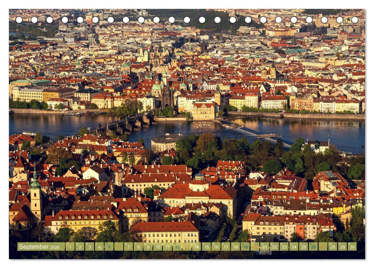 Bild: 9783457538135 | Aussichten auf Prag (Tischkalender 2026 DIN A5 quer), CALVENDO...