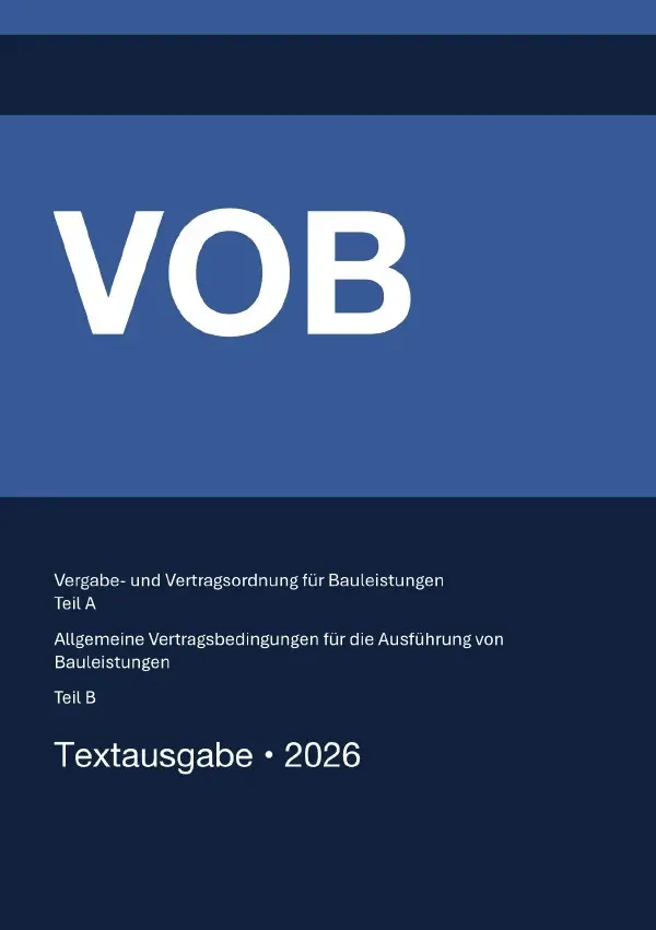 Cover: 9783565138135 | VOB - Vergabe- und Vertragsordnung für Bauleistungen (Teil A) &amp;...