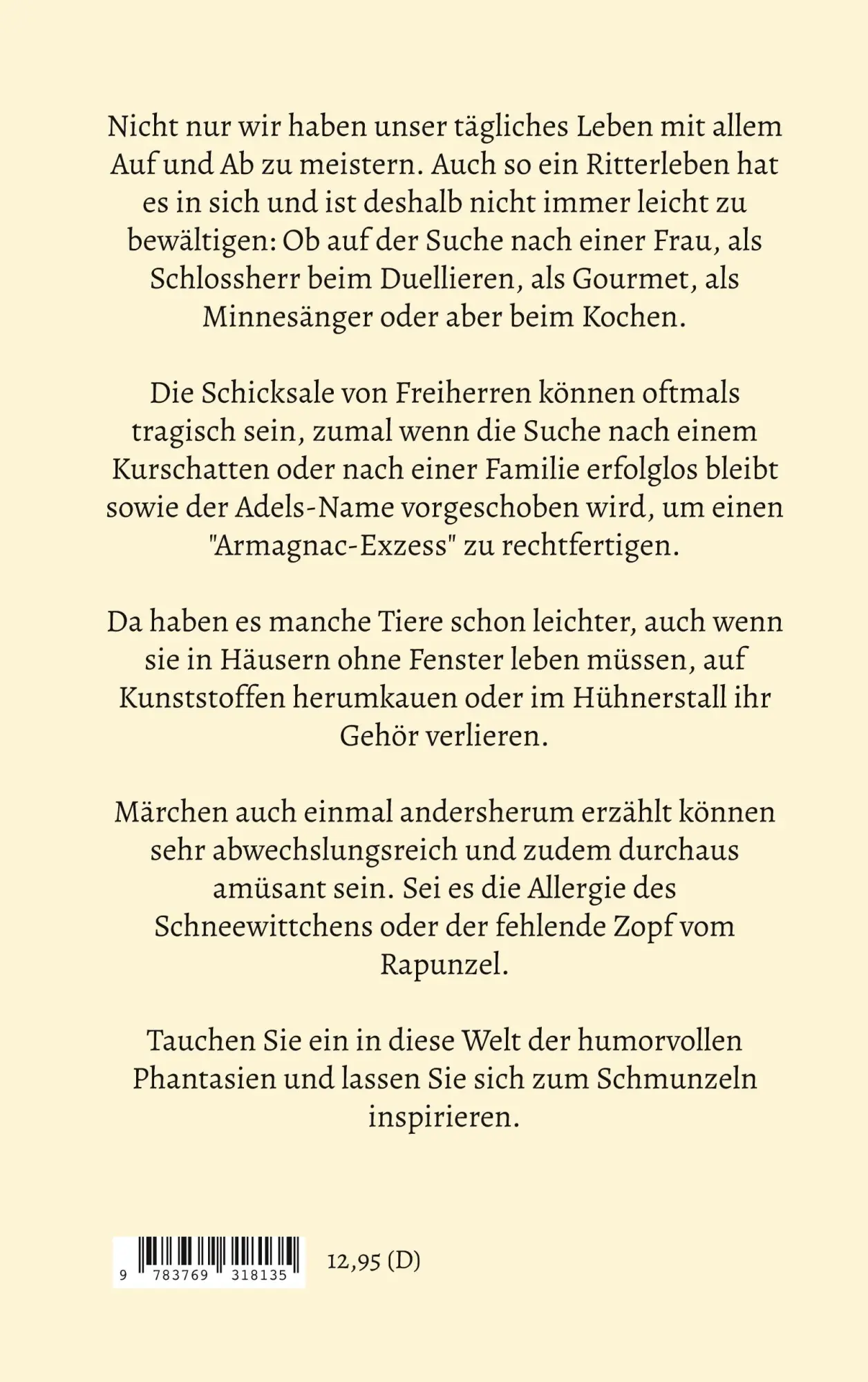 Rückseite: 9783769318135 | Gedichte zum Schmunzeln aus 1001er schlaflosen Nacht | Berg | Buch