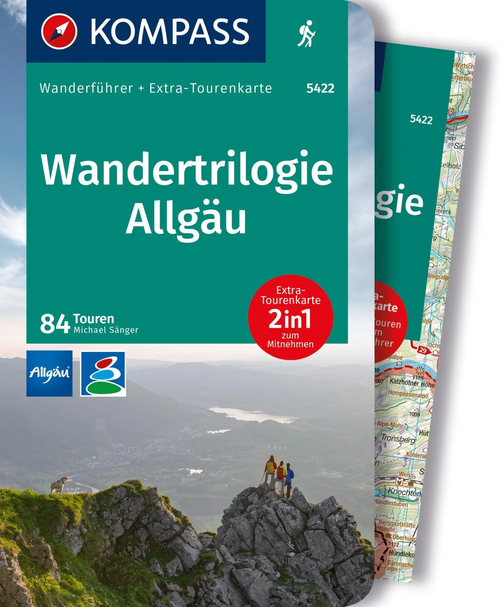 Cover: 9783991218135 | KOMPASS Wanderführer Wandertrilogie Allgäu, 84 Touren mit...
