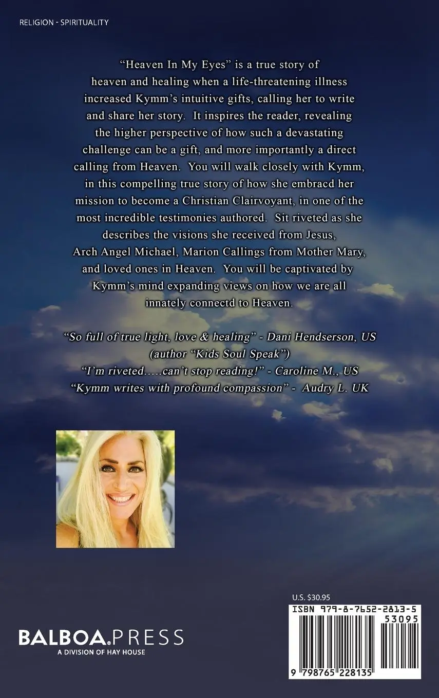 Rückseite: 9798765228135 | Heaven in My Eyes | A True Story of Heaven and Healing | Kymm Civetta