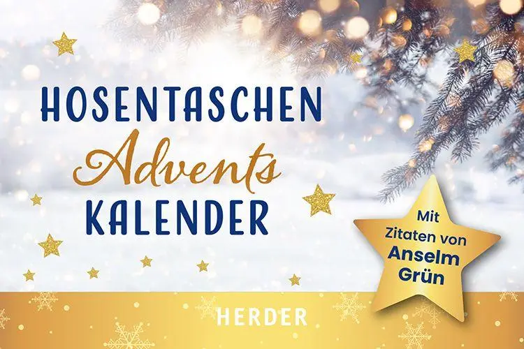 Cover: 9783451038235 | Hosentaschenadventskalender 2026 - mit Fotos | Anselm Grün | Kalender