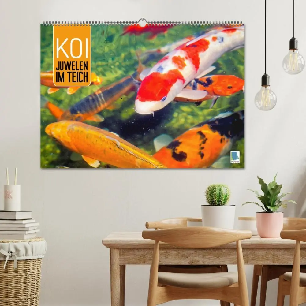 Bild: 9783457698235 | Koi: Juwelen im Teich (Wandkalender 2026 DIN A2 quer), CALVENDO...