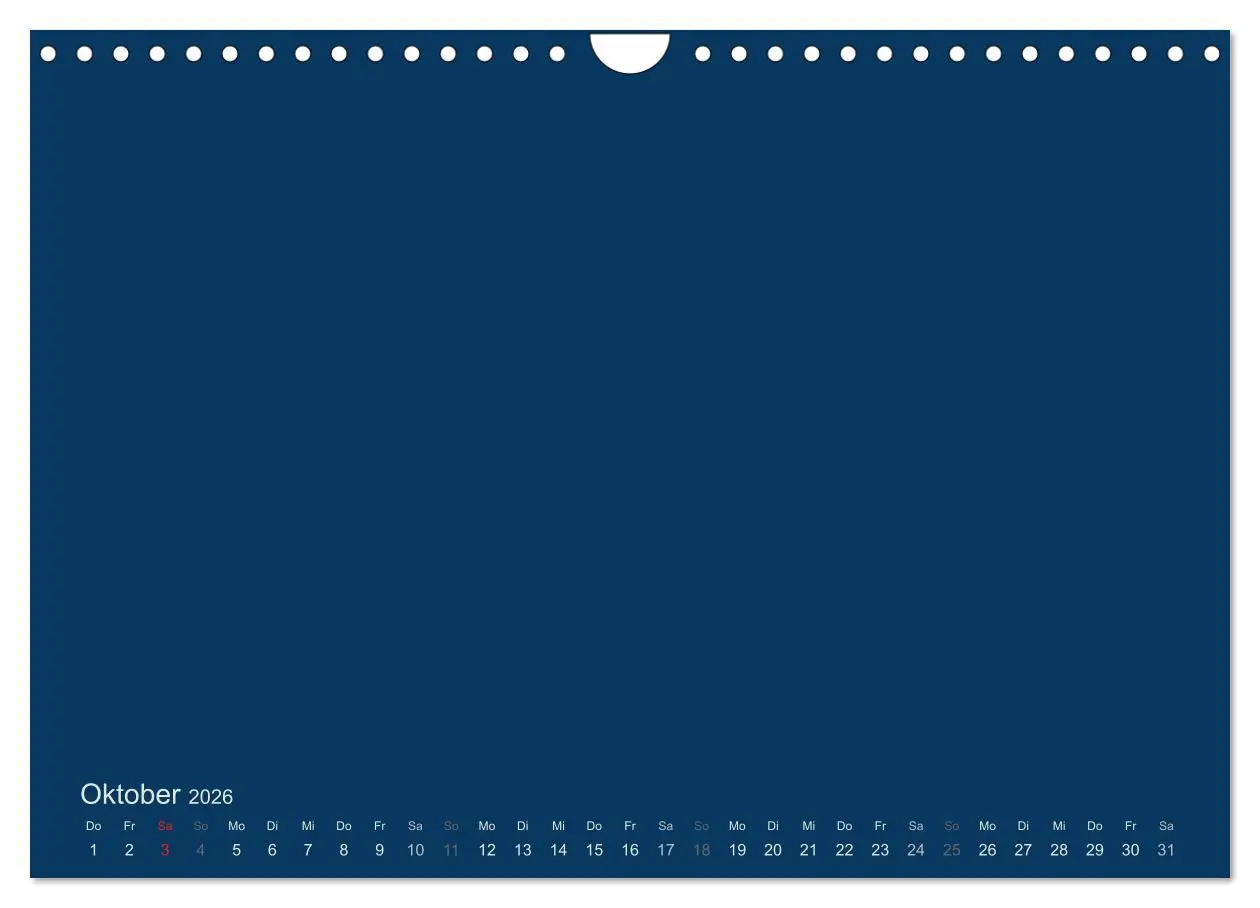 Bild: 9783516168235 | Bastelkalender - Dunkelblau (Wandkalender 2026 DIN A4 quer),...