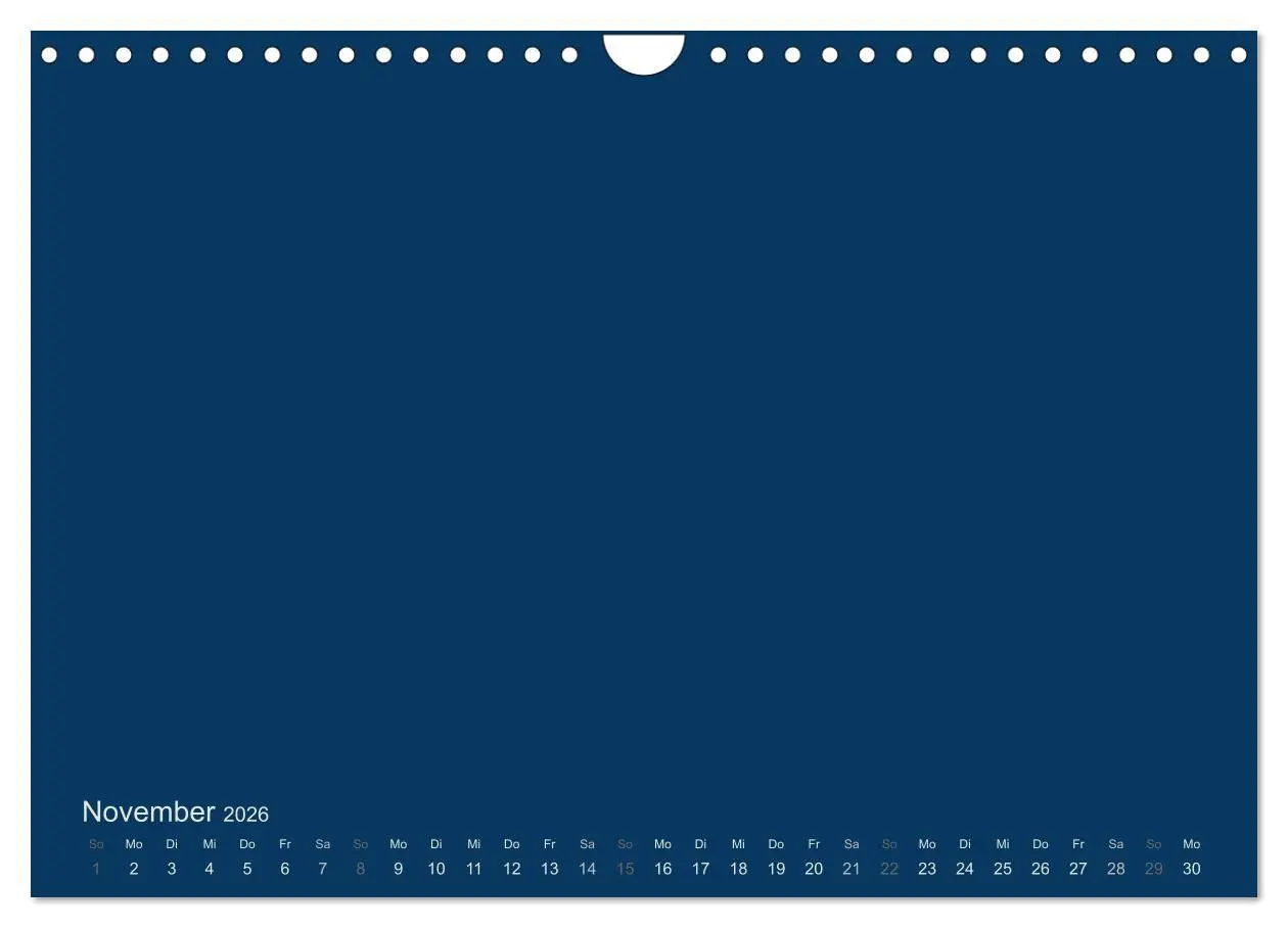 Bild: 9783516168235 | Bastelkalender - Dunkelblau (Wandkalender 2026 DIN A4 quer),...