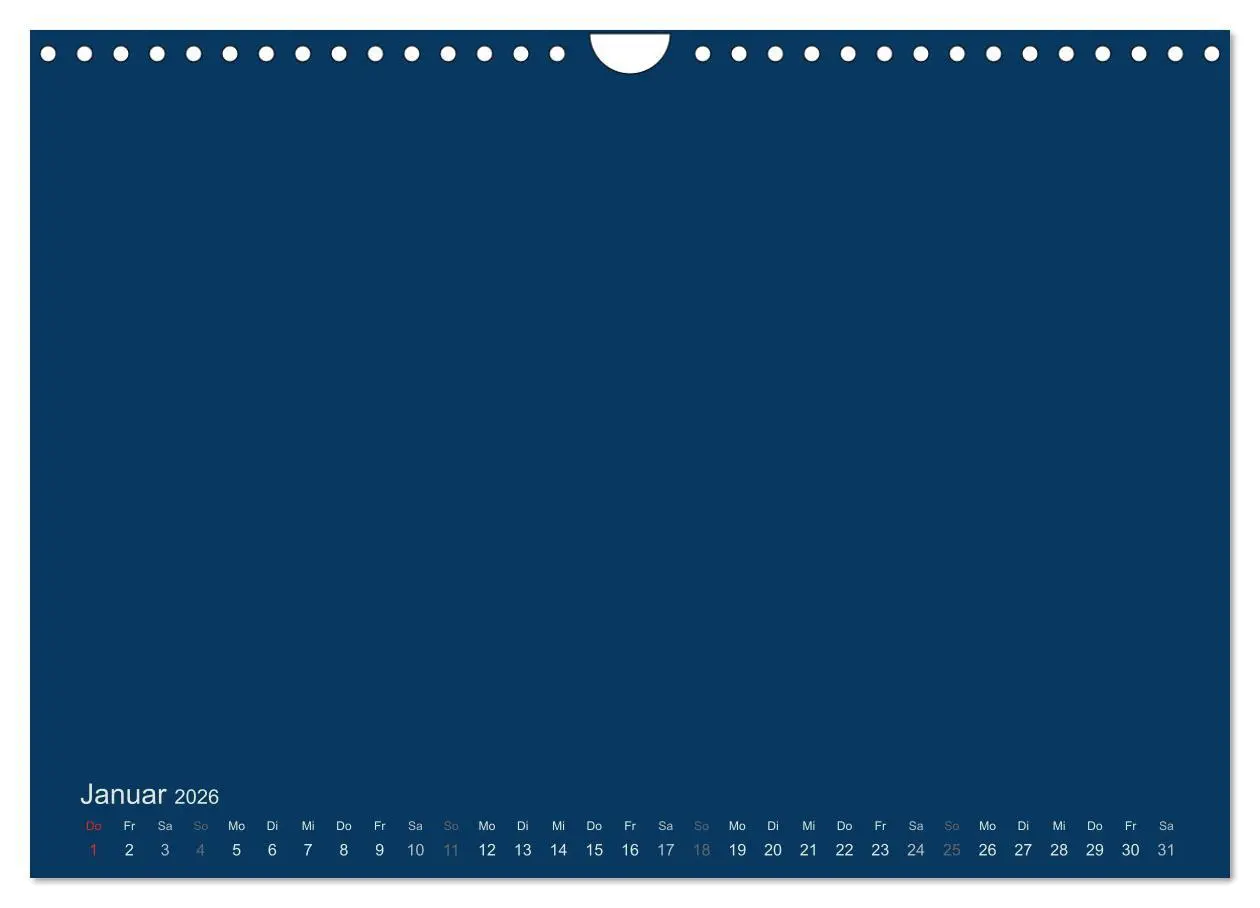 Bild: 9783516168235 | Bastelkalender - Dunkelblau (Wandkalender 2026 DIN A4 quer),...