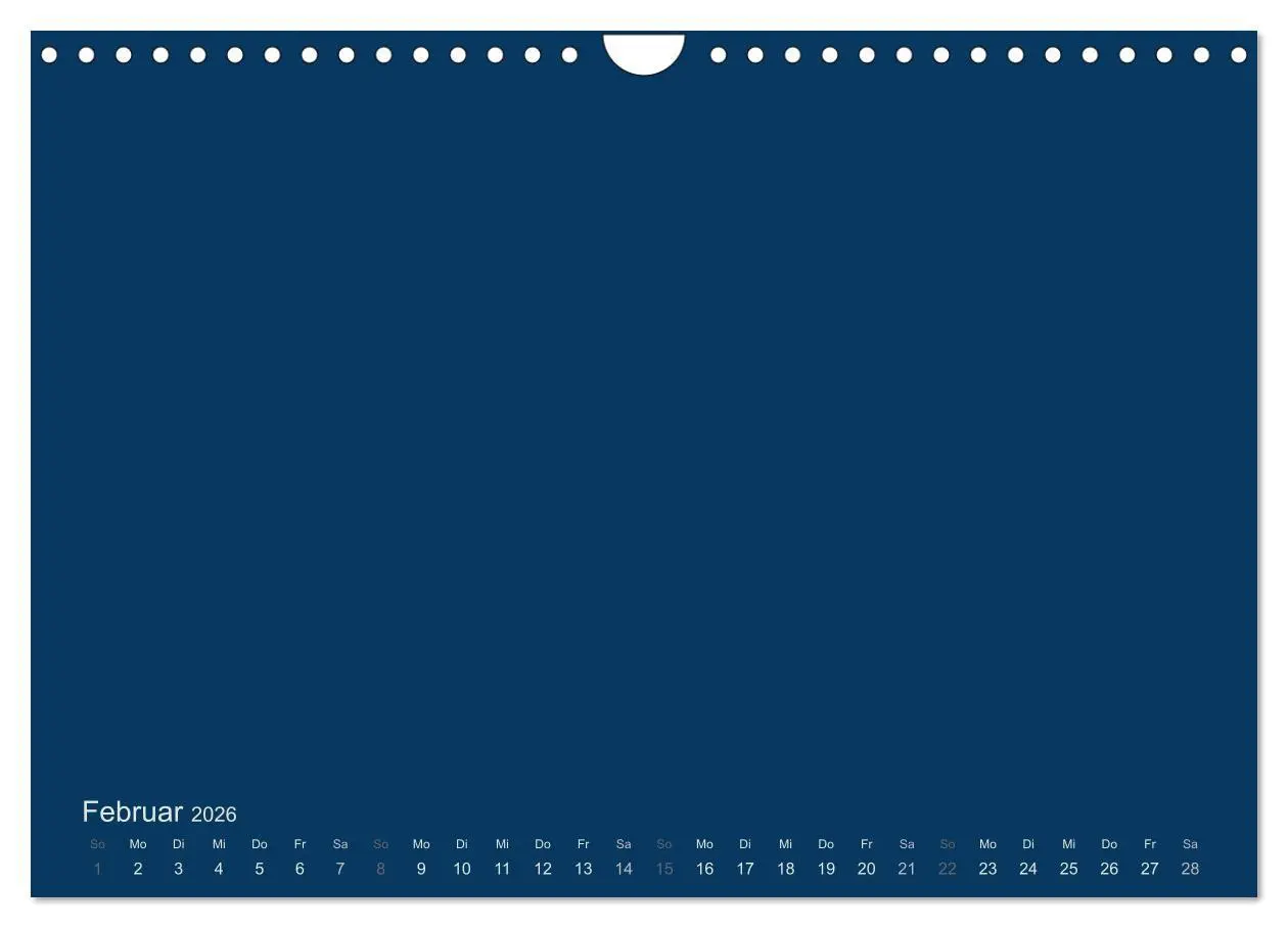 Bild: 9783516168235 | Bastelkalender - Dunkelblau (Wandkalender 2026 DIN A4 quer),...