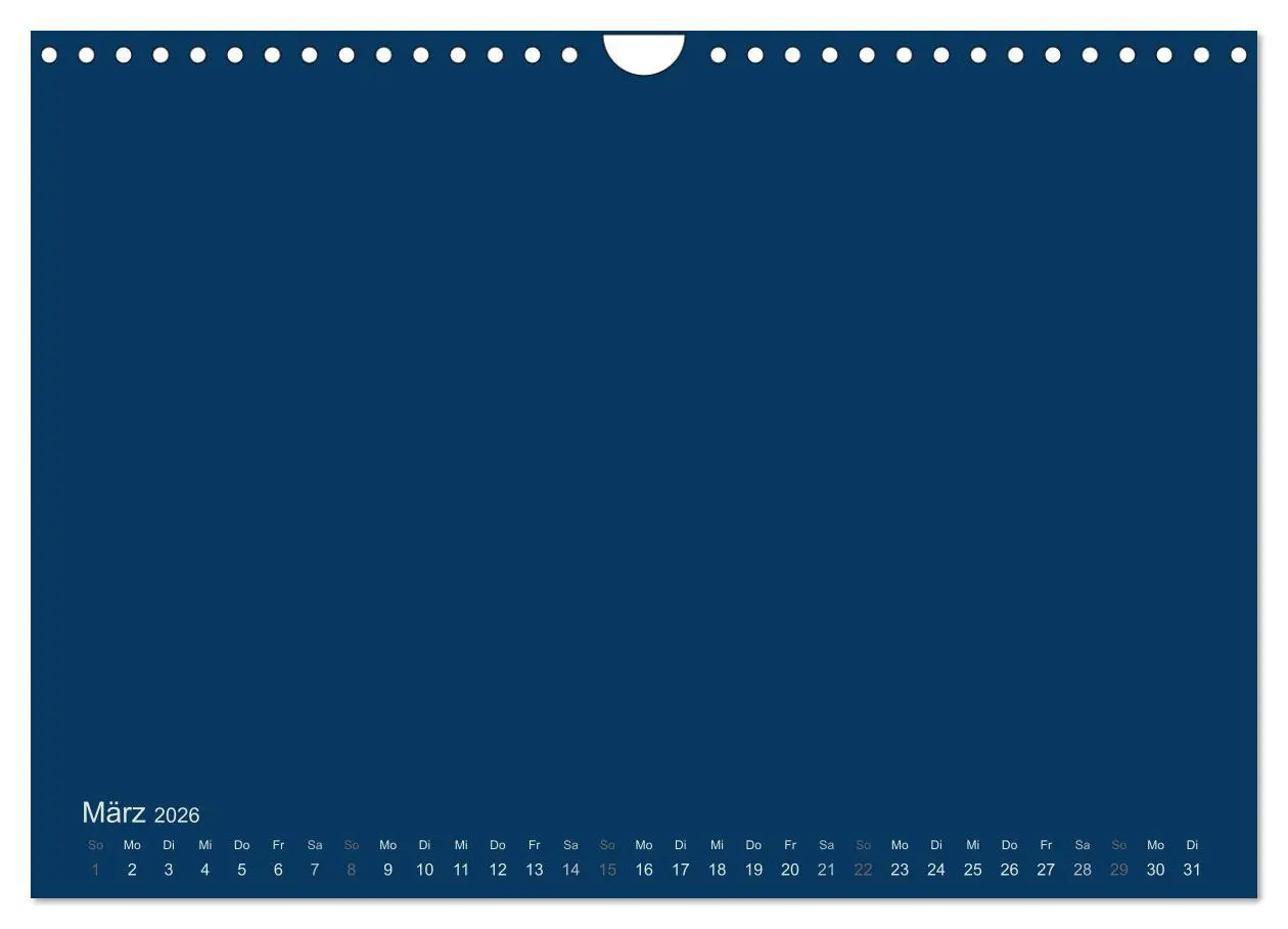 Bild: 9783516168235 | Bastelkalender - Dunkelblau (Wandkalender 2026 DIN A4 quer),...