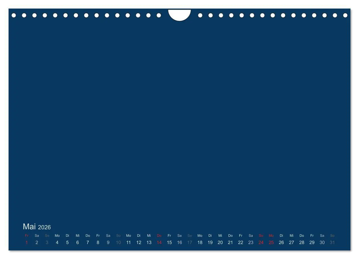 Bild: 9783516168235 | Bastelkalender - Dunkelblau (Wandkalender 2026 DIN A4 quer),...