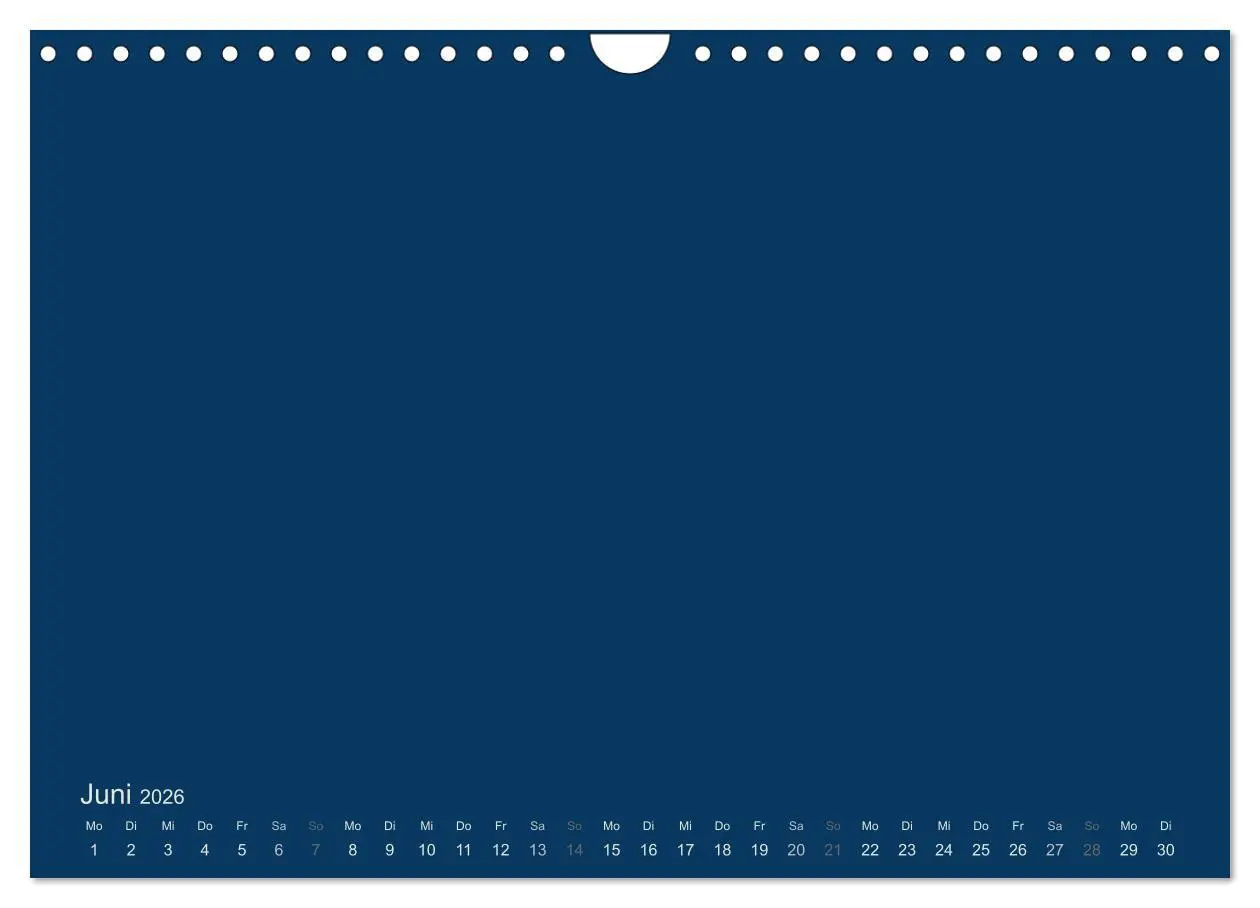 Bild: 9783516168235 | Bastelkalender - Dunkelblau (Wandkalender 2026 DIN A4 quer),...
