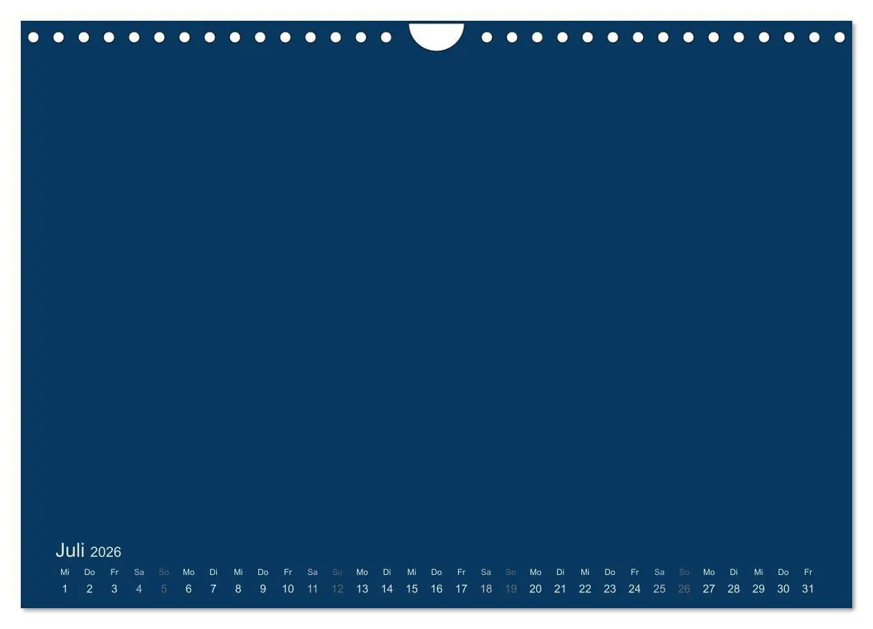 Bild: 9783516168235 | Bastelkalender - Dunkelblau (Wandkalender 2026 DIN A4 quer),...