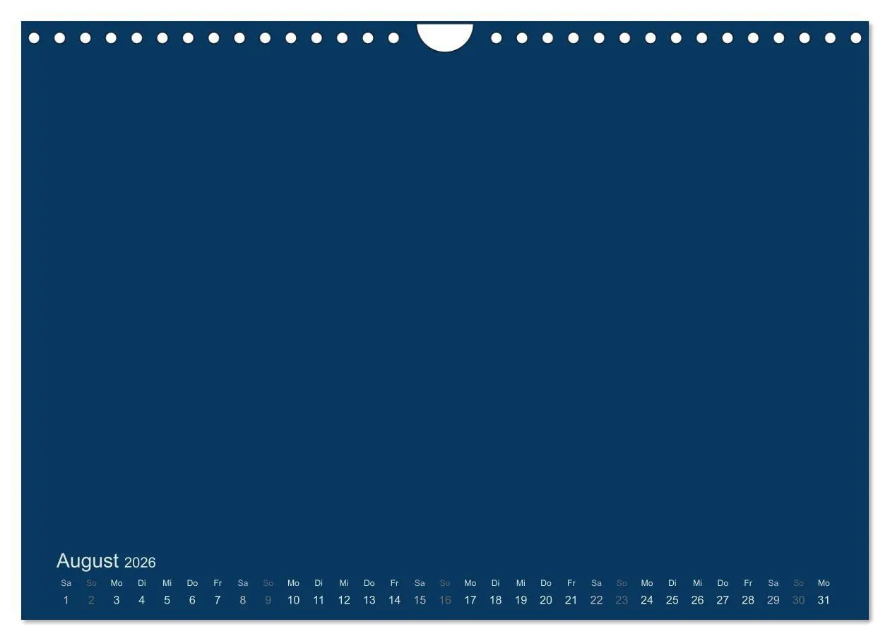 Bild: 9783516168235 | Bastelkalender - Dunkelblau (Wandkalender 2026 DIN A4 quer),...