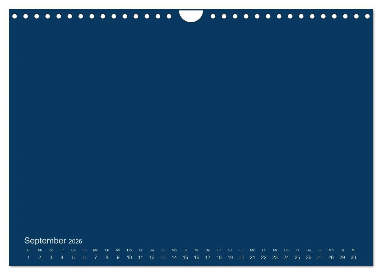 Bild: 9783516168235 | Bastelkalender - Dunkelblau (Wandkalender 2026 DIN A4 quer),...