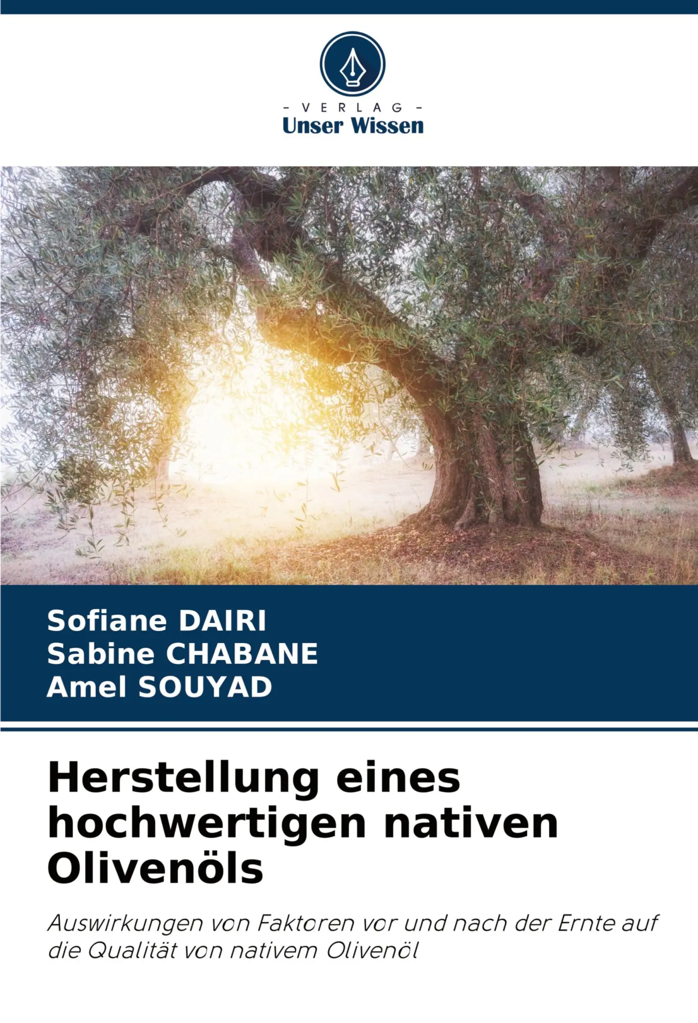 Cover: 9786208738235 | Herstellung eines hochwertigen nativen Olivenöls | Dairi (u. a.)