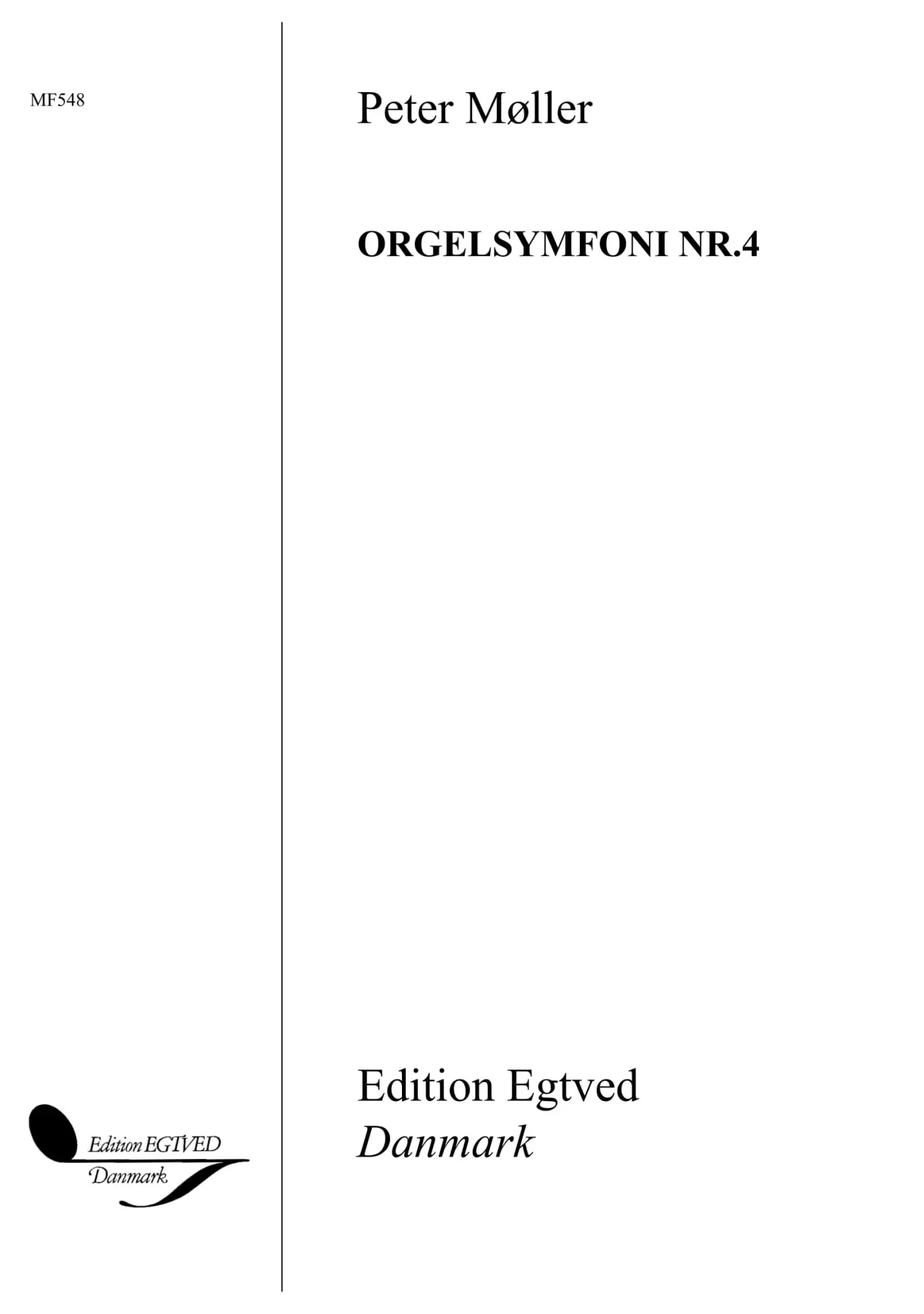 Cover: 9788872078235 | Orgelsymfoni Nr. 4 | Buch | 1997 | Edition Wilhelm Hansen