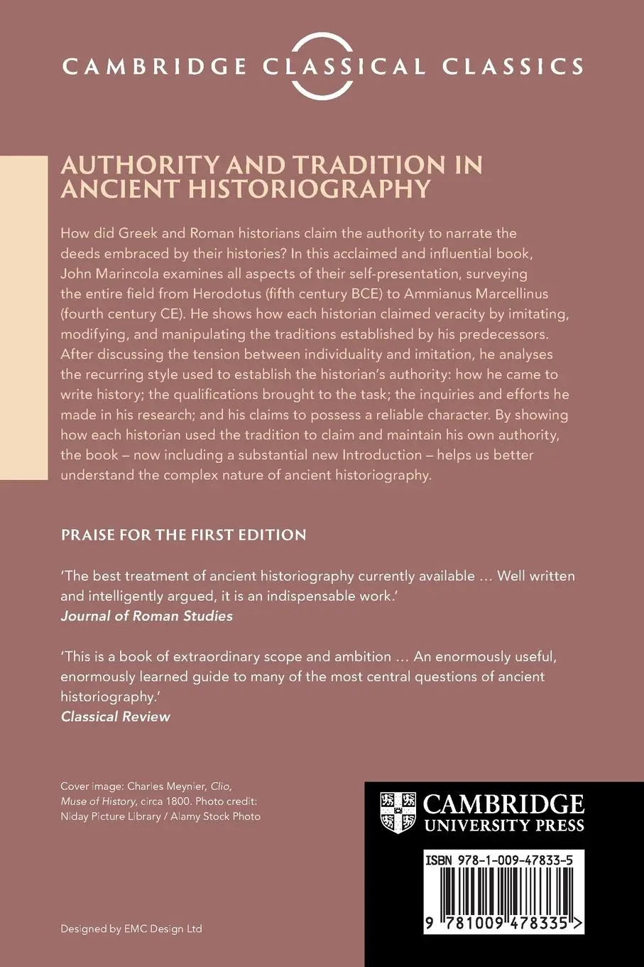 Rückseite: 9781009478335 | Authority and Tradition in Ancient Historiography | John Marincola