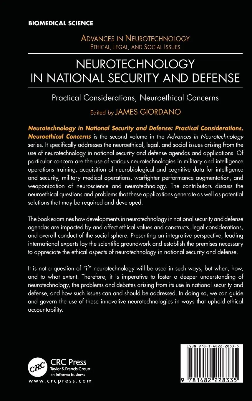 Rückseite: 9781482228335 | Neurotechnology in National Security and Defense | James Giordano