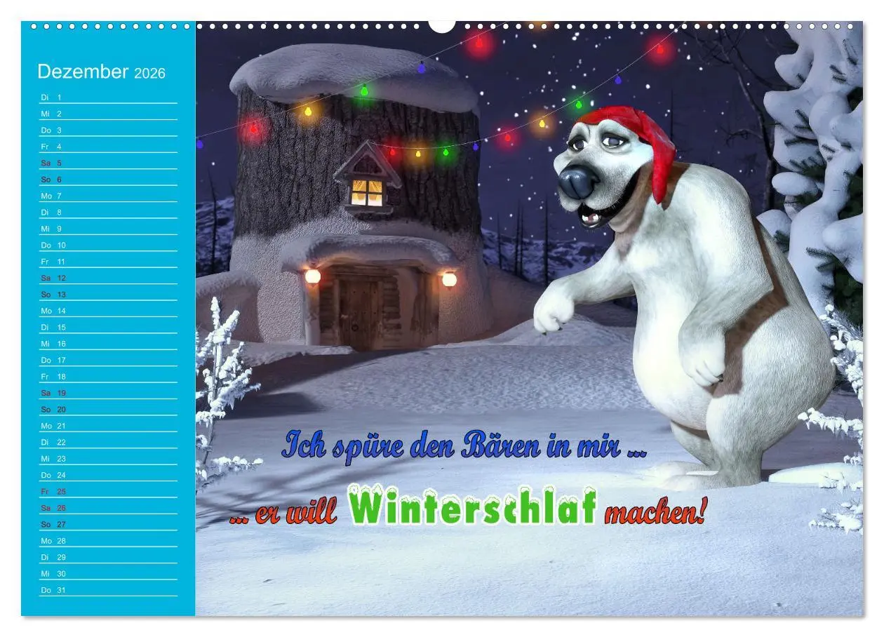 Bild: 9783457448335 | Tierische Toons (hochwertiger Premium Wandkalender 2026 DIN A2...