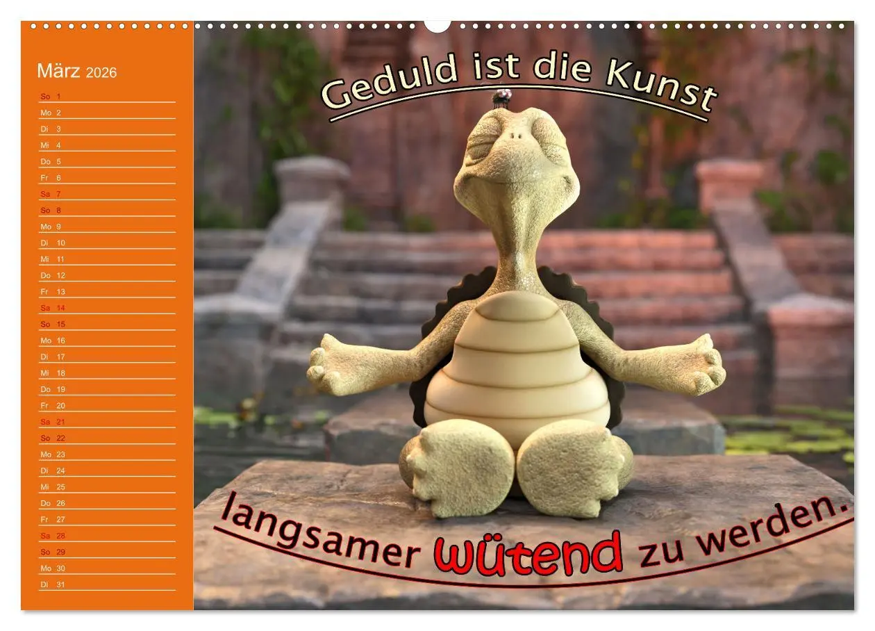 Bild: 9783457448335 | Tierische Toons (hochwertiger Premium Wandkalender 2026 DIN A2...