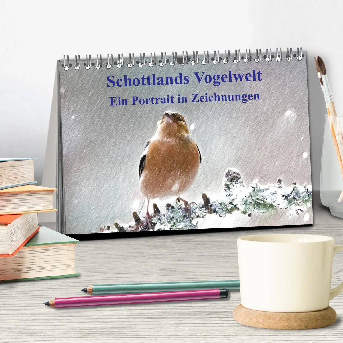 Bild: 9783457998335 | Schottlands Vogelwelt - Ein Porträt in Zeichnungen (Tischkalender...