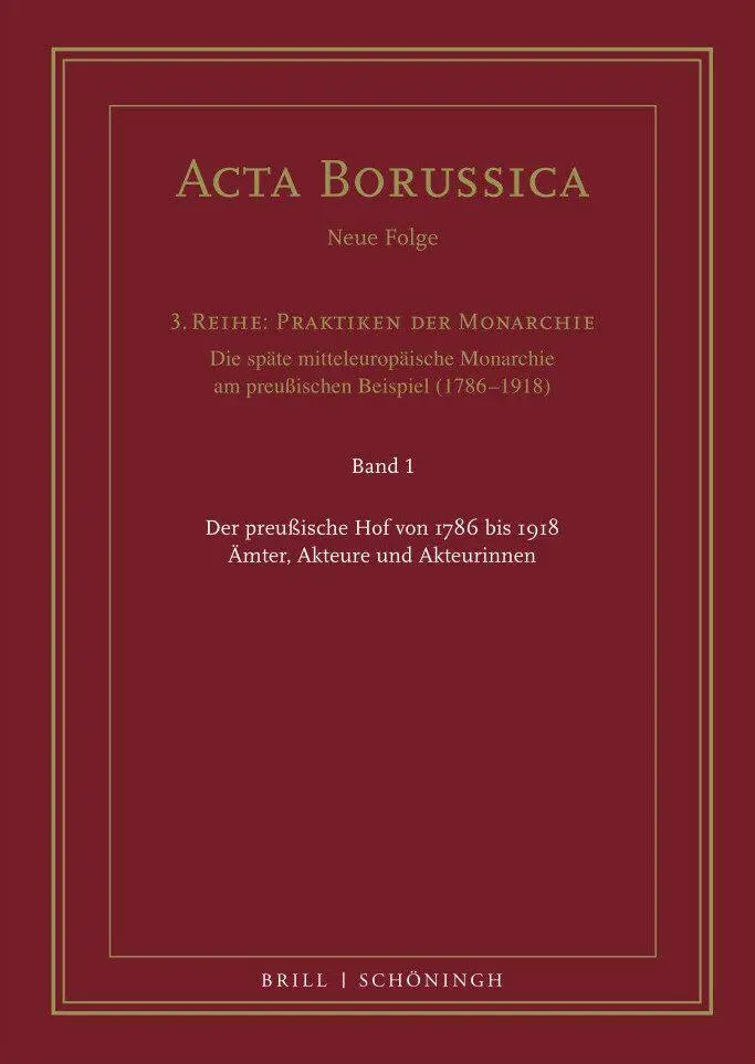 Cover: 9783506708335 | Der preußische Hof von 1786 bis 1918 | Ämter, Akteure und Akteurinnen