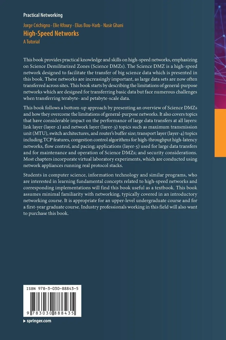 Rückseite: 9783030888435 | High-Speed Networks | A Tutorial | Jorge Crichigno (u. a.) | Buch | xv