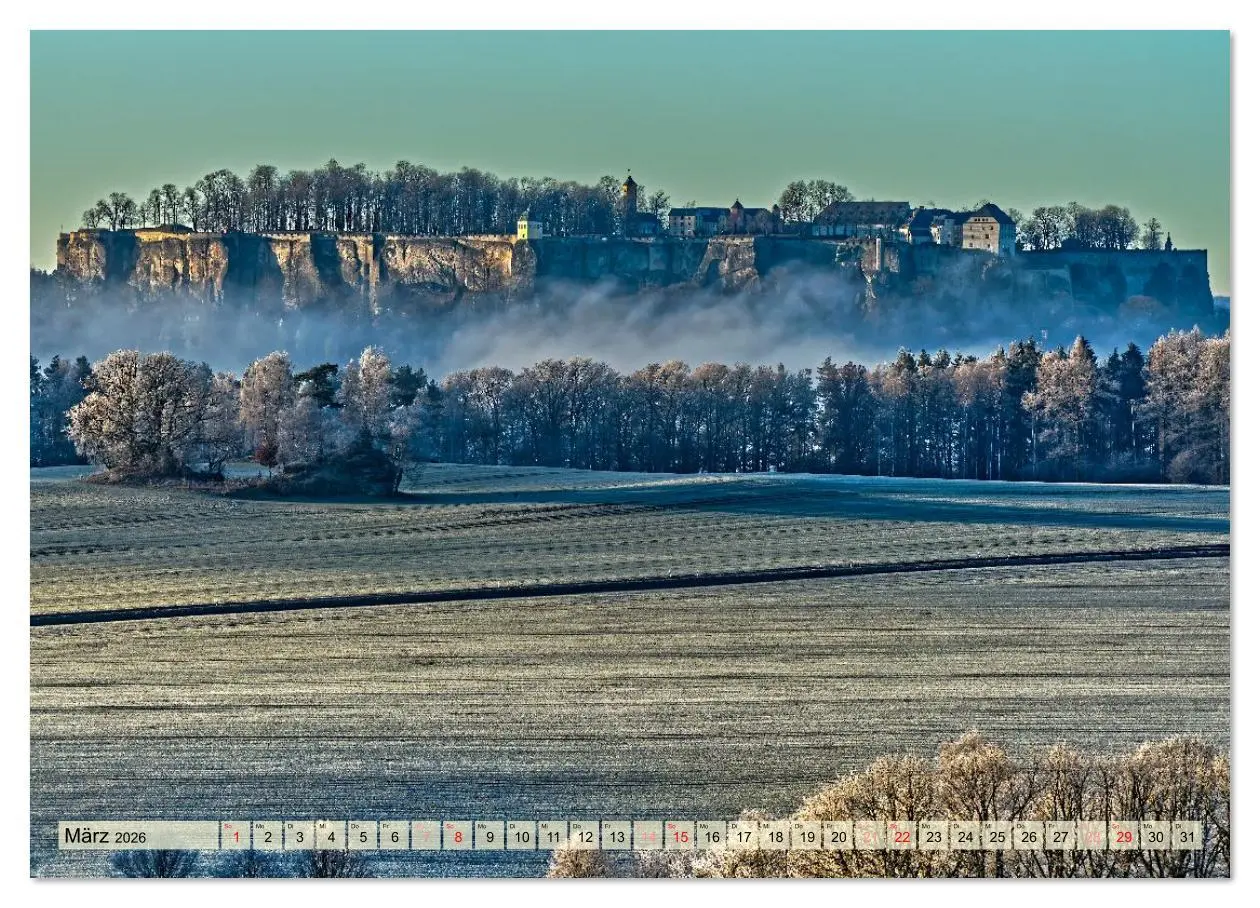 Bild: 9783457368435 | Die Festung Königstein im Licht der vier Jahreszeiten (Wandkalender...