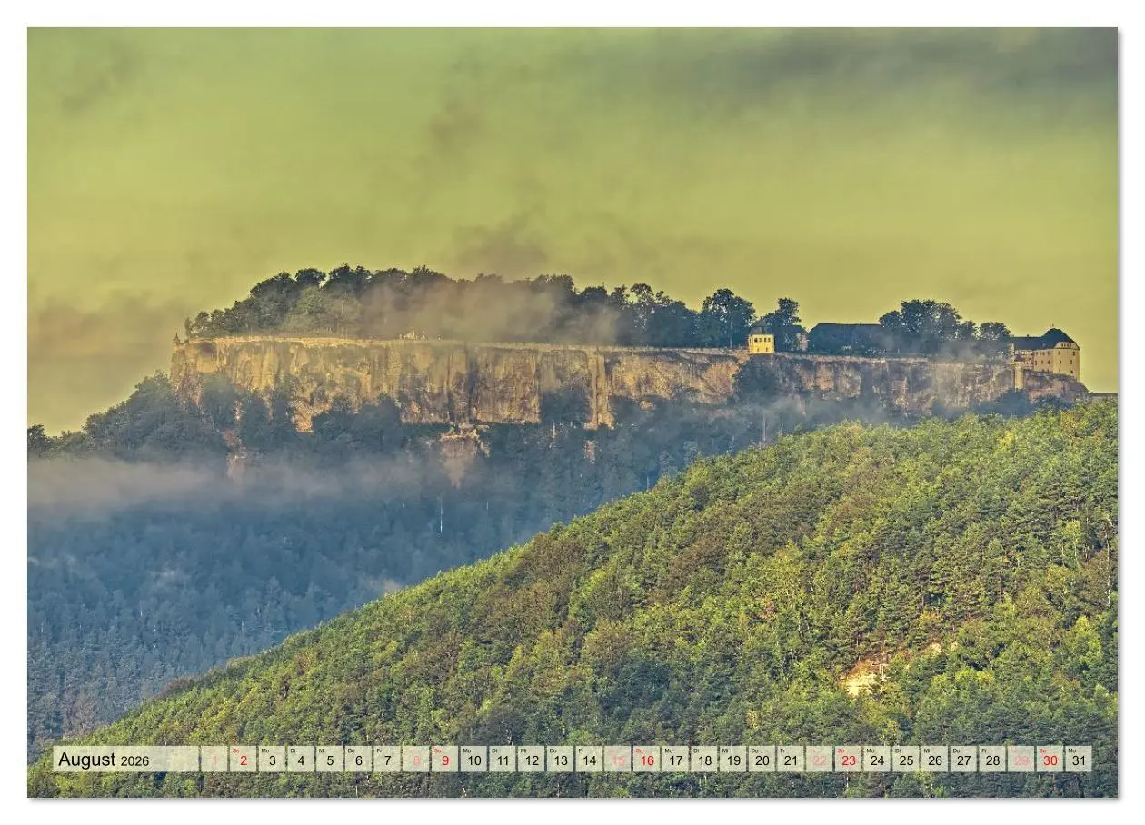 Bild: 9783457368435 | Die Festung Königstein im Licht der vier Jahreszeiten (Wandkalender...