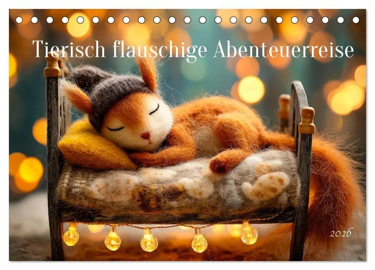 Cover: 9783516698435 | Tierisch flauschige Abenteuerreise (Tischkalender 2026 DIN A5...