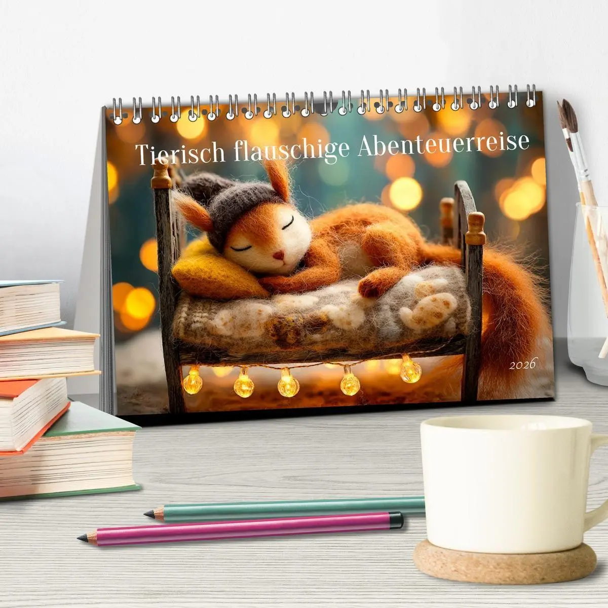 Bild: 9783516698435 | Tierisch flauschige Abenteuerreise (Tischkalender 2026 DIN A5...