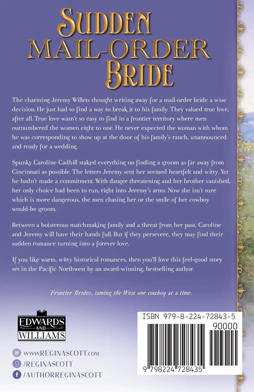 Rückseite: 9798224728435 | Sudden Mail-Order Bride | Regina Scott | Taschenbuch | Englisch | 2024
