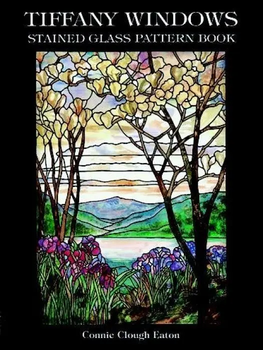 Cover: 9780486298535 | Tiffany Windows Stained Glass Pattern Book | Connie Clough Eaton