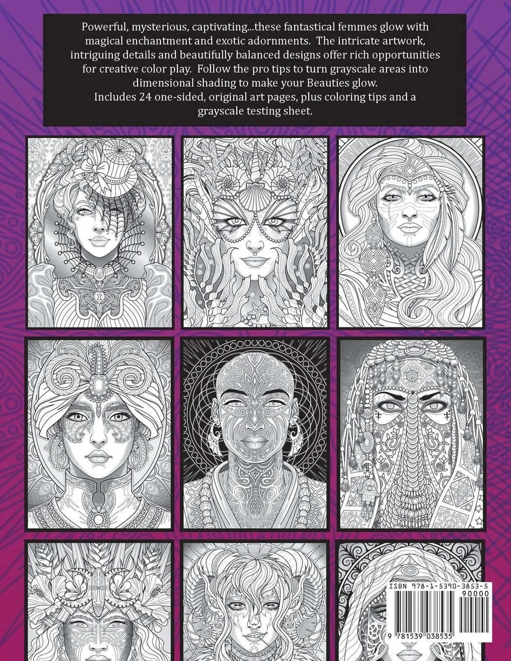 Rückseite: 9781539038535 | Magical Beauties | A Captivating Coloring Book | Taschenbuch | 2016