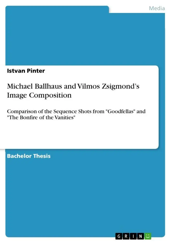 Cover: 9783389118535 | Michael Ballhaus and Vilmos Zsigmond's Image Composition | Pinter