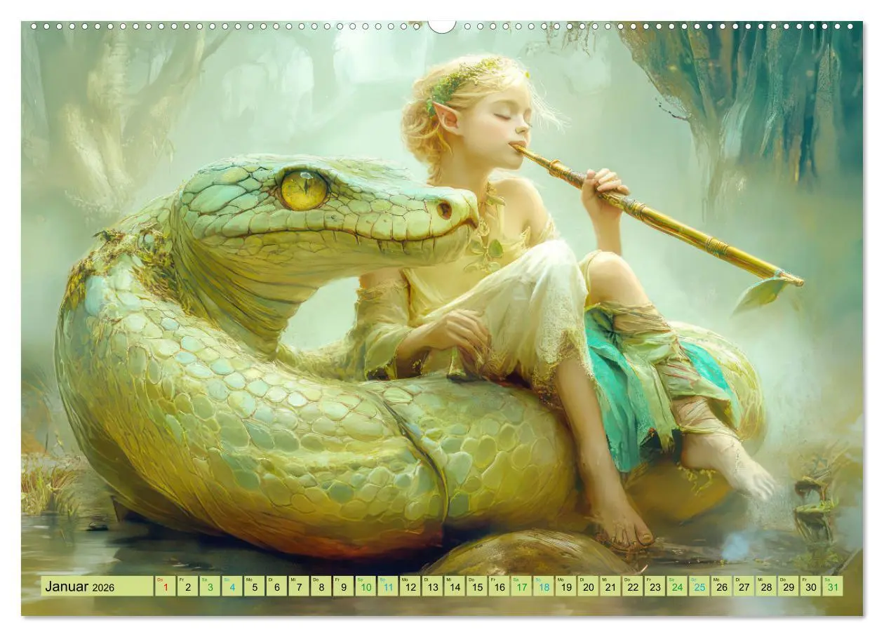 Bild: 9783457358535 | Eine zauberhafte Fantasiewelt (Wandkalender 2026 DIN A2 quer),...