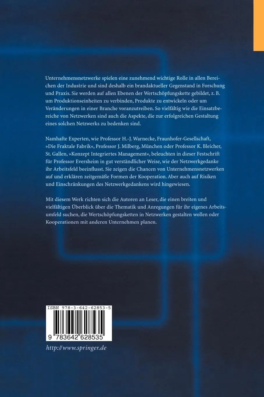 Rückseite: 9783642628535 | Erfolg in Netzwerken | Günther Schuh (u. a.) | Taschenbuch | xiv