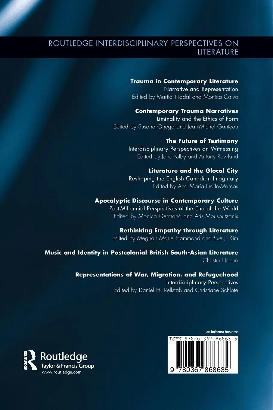 Rückseite: 9780367868635 | Representations of War, Migration, and Refugeehood | Rellstab (u. a.)
