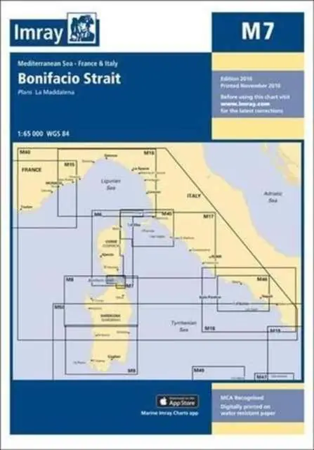 Cover: 9781846238635 | Imray Chart M7 | Bonifacio Strait | Imray | (Land-)Karte | Englisch