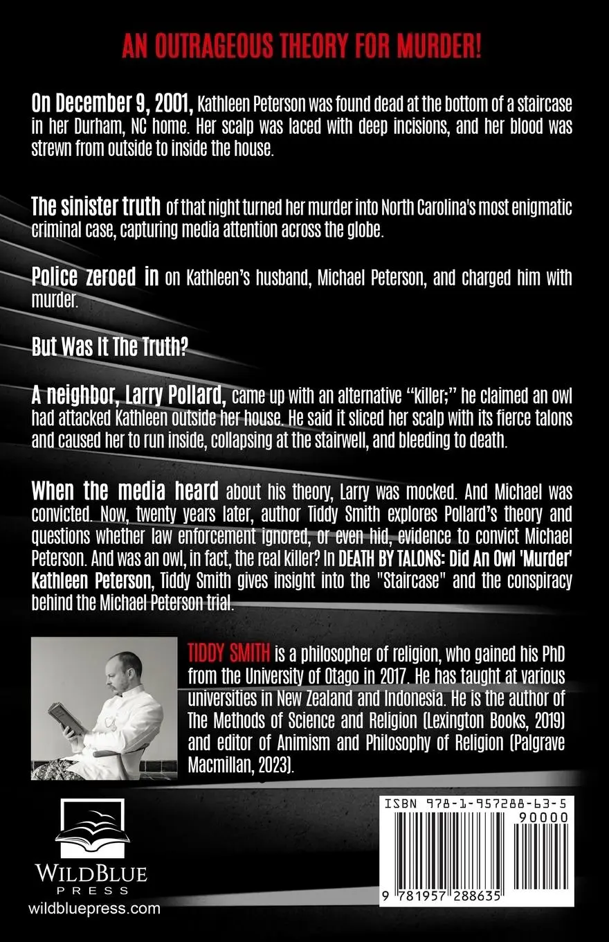Rückseite: 9781957288635 | DEATH BY TALONS | Did An Owl 'Murder' Kathleen Peterson? | Tiddy Smith