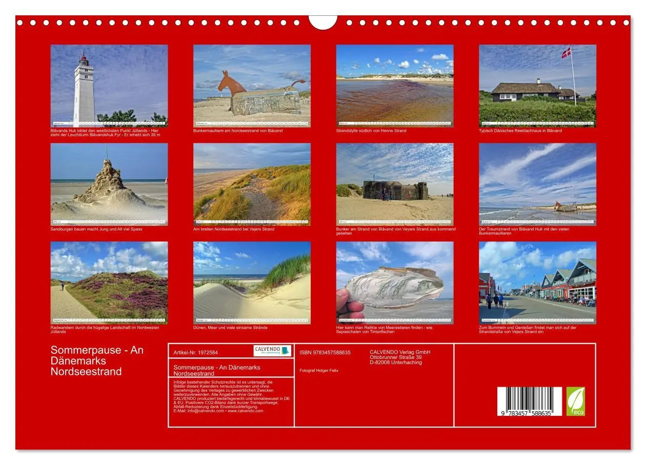 Bild: 9783457588635 | Sommerpause - An Dänemarks Nordseestrand (Wandkalender 2026 DIN A3...