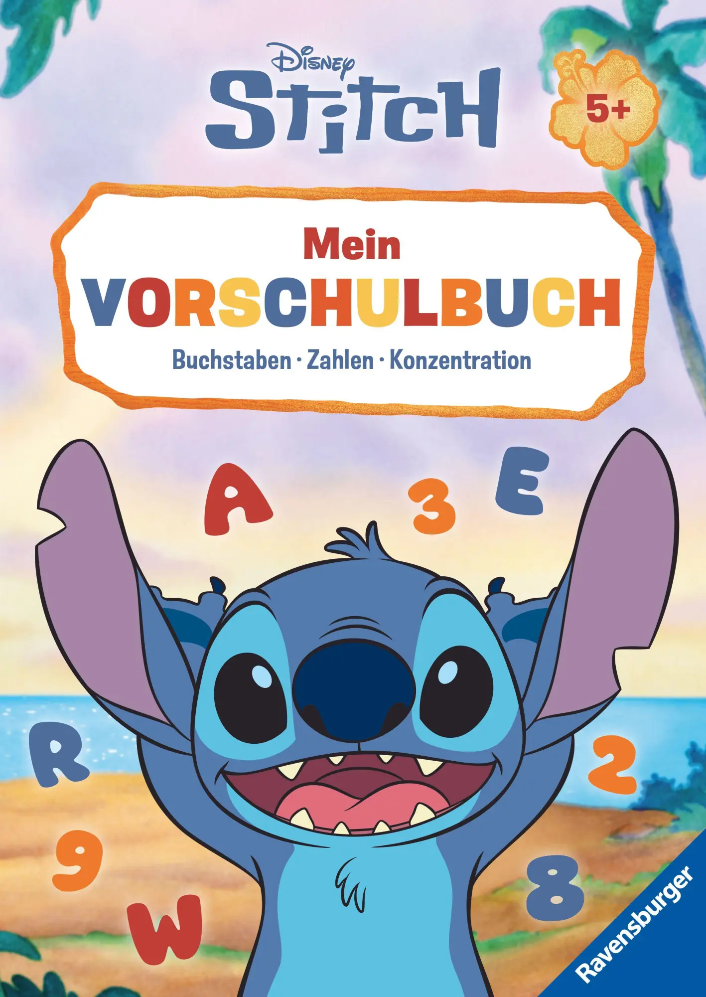 Cover: 9783473498635 | Disney Stitch - Mein Vorschulbuch: Buchstaben, Zahlen, Konzentration