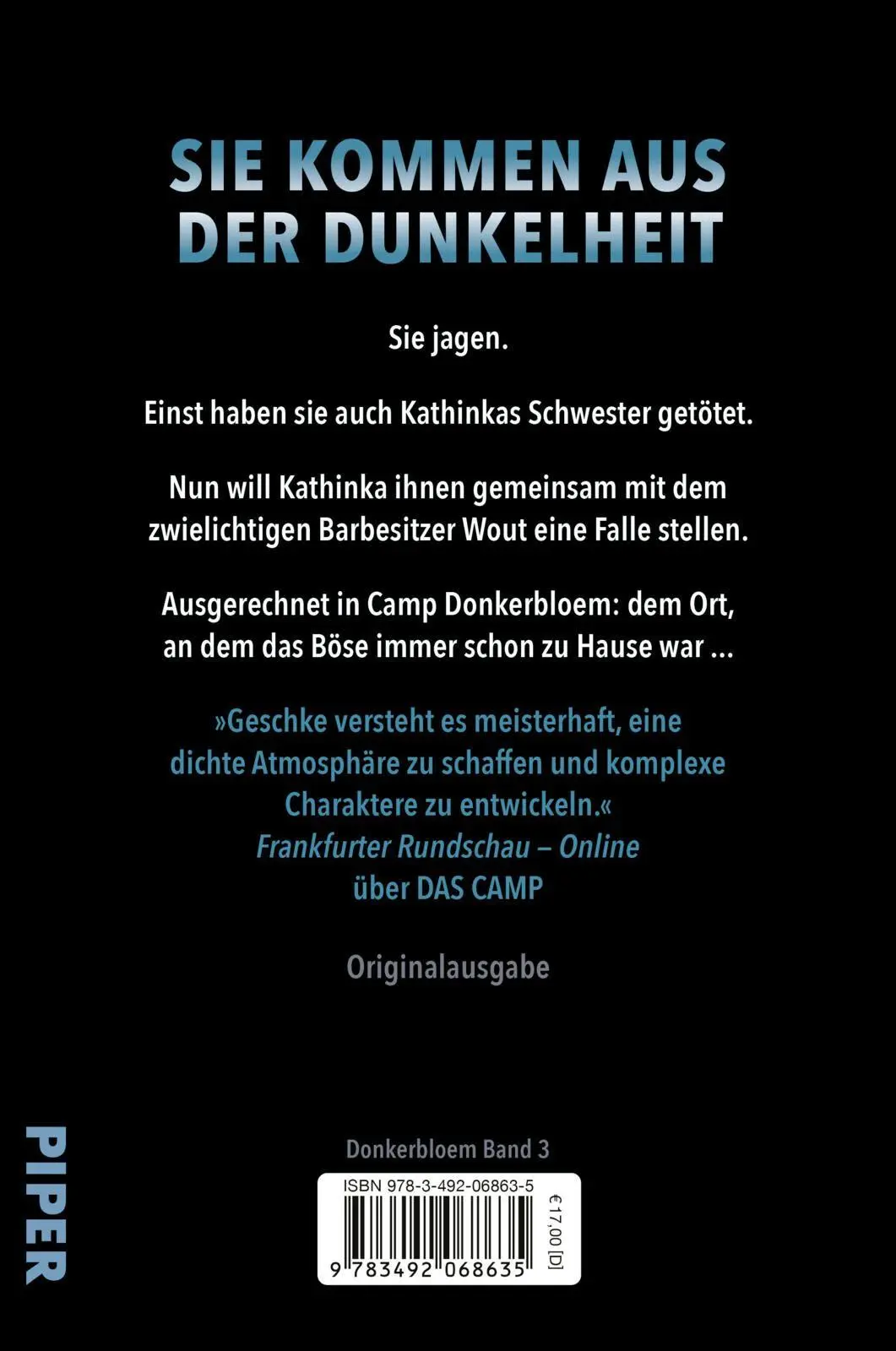 Rückseite: 9783492068635 | Die Schlucht | Linus Geschke | Taschenbuch | Donkerbloem | 400 S.