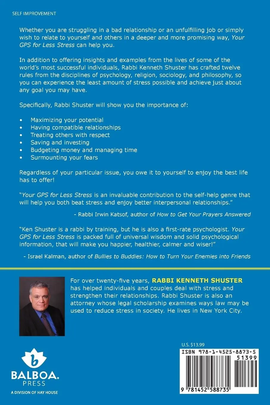 Rückseite: 9781452588735 | Your GPS for Less Stress | Kenneth Shuster | Taschenbuch | Englisch