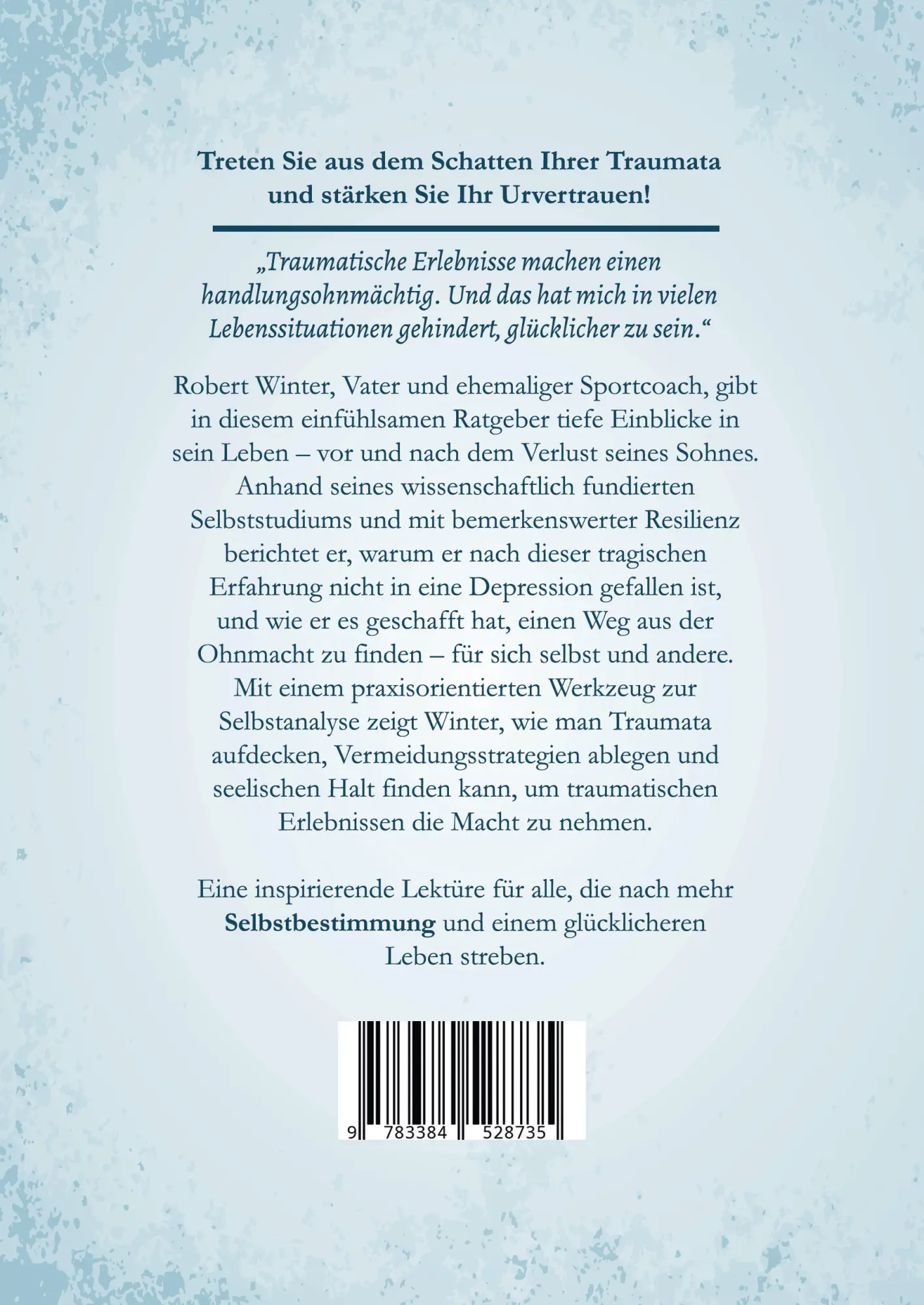 Rückseite: 9783384528735 | Urvertrauen | Die eigene Handlungsfähigkeit überwinden | Robert Winter