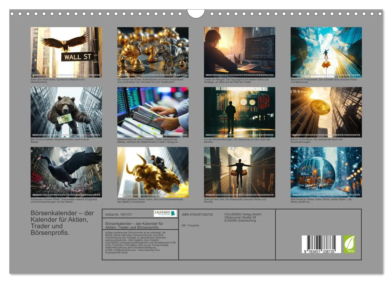 Bild: 9783457338735 | Börsenkalender - der Kalender für Aktien, Trader und Börsenprofis....