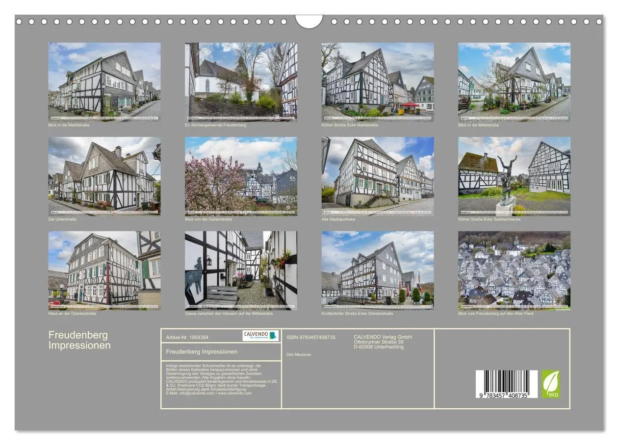 Bild: 9783457408735 | Freudenberg Impressionen (Wandkalender 2026 DIN A3 quer), CALVENDO...