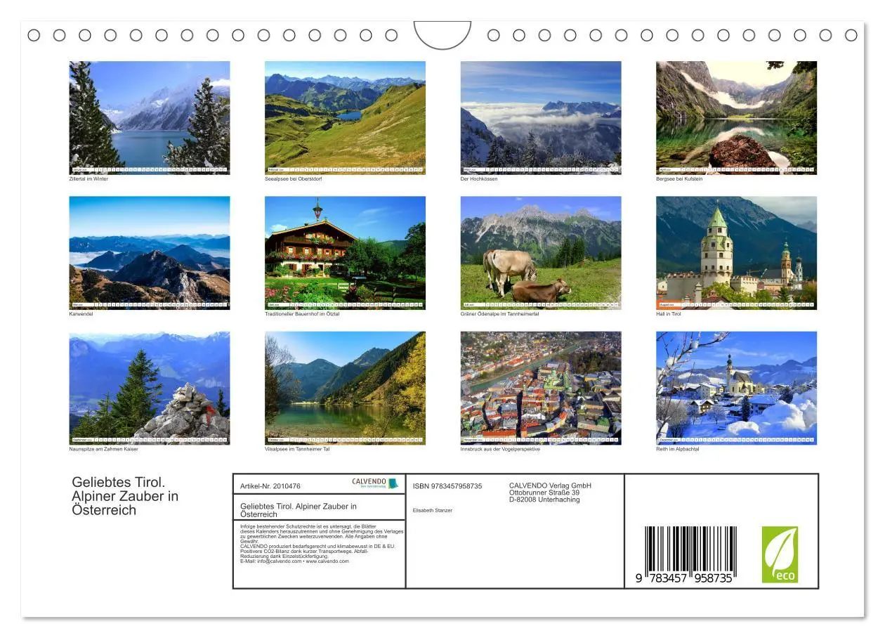 Bild: 9783457958735 | Geliebtes Tirol. Alpiner Zauber in Österreich (Wandkalender 2026...