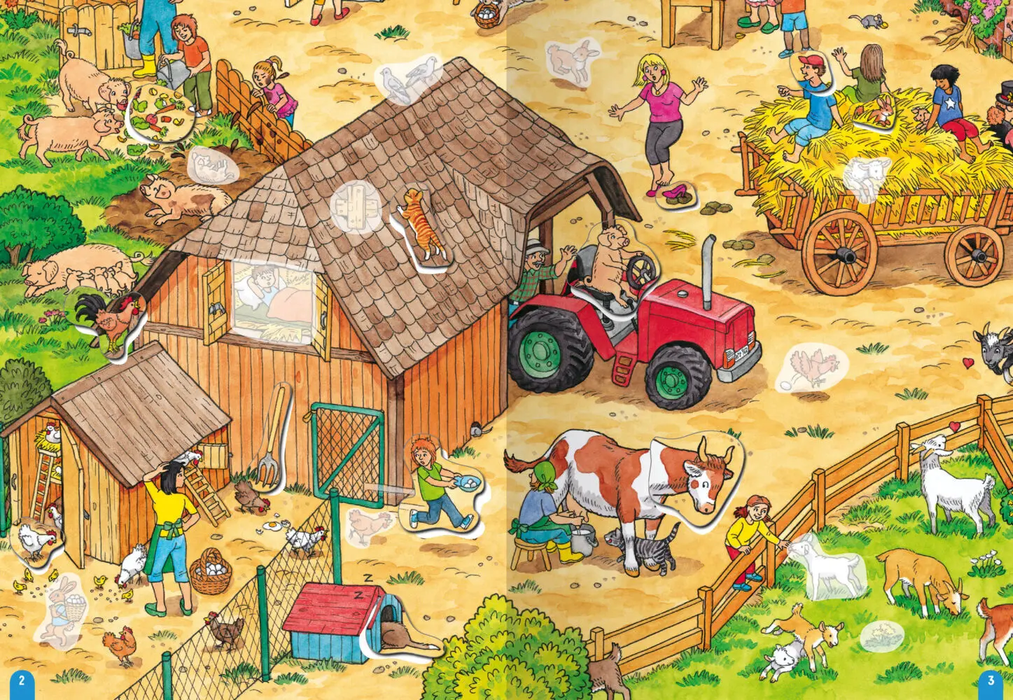 Bild: 9783473488735 | Wimmeln, Rätseln, Stickern: Tiere | Caryad | Broschüre | 32 S. | 2025
