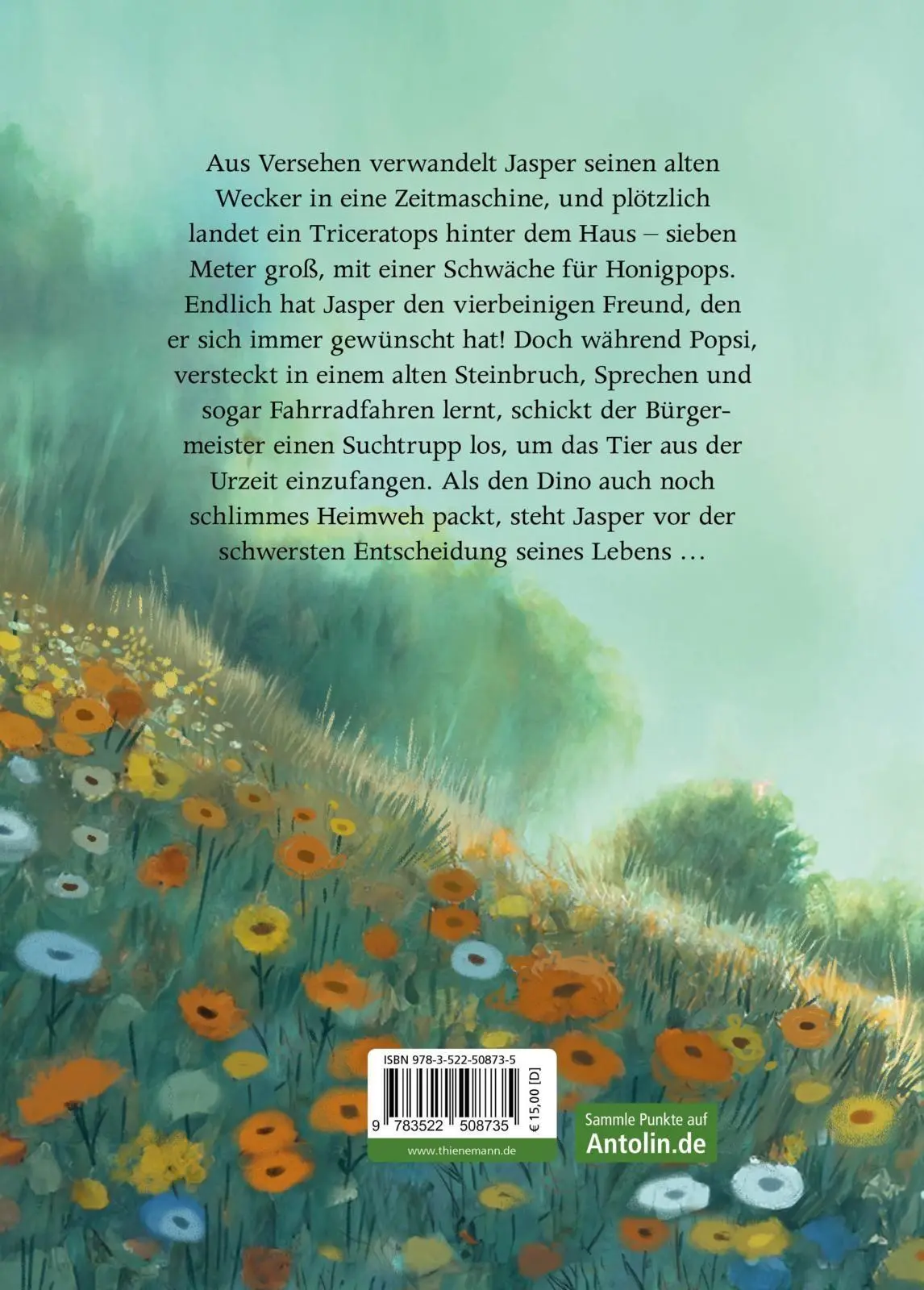 Rückseite: 9783522508735 | Triceratops Honigpops 1: Die Sache mit dem Saurier | Niestrath | Buch