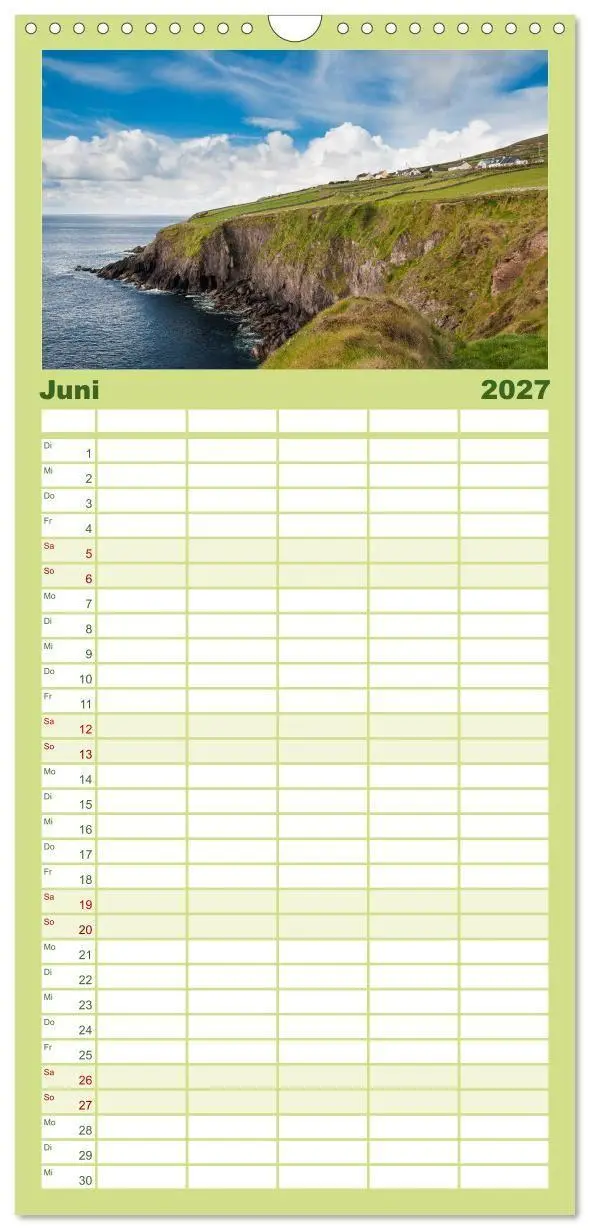 Bild: 9783594338735 | Familienplaner 2027 - Irland. Wild Atlantic Views. mit 5 Spalten...